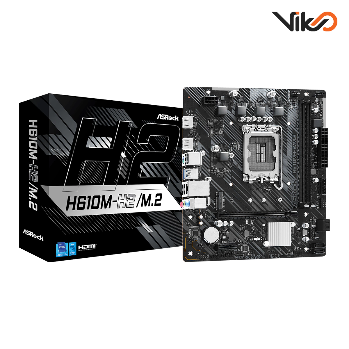 مادربرد ازراک مدل H610M-H2M.2 D4 (1)