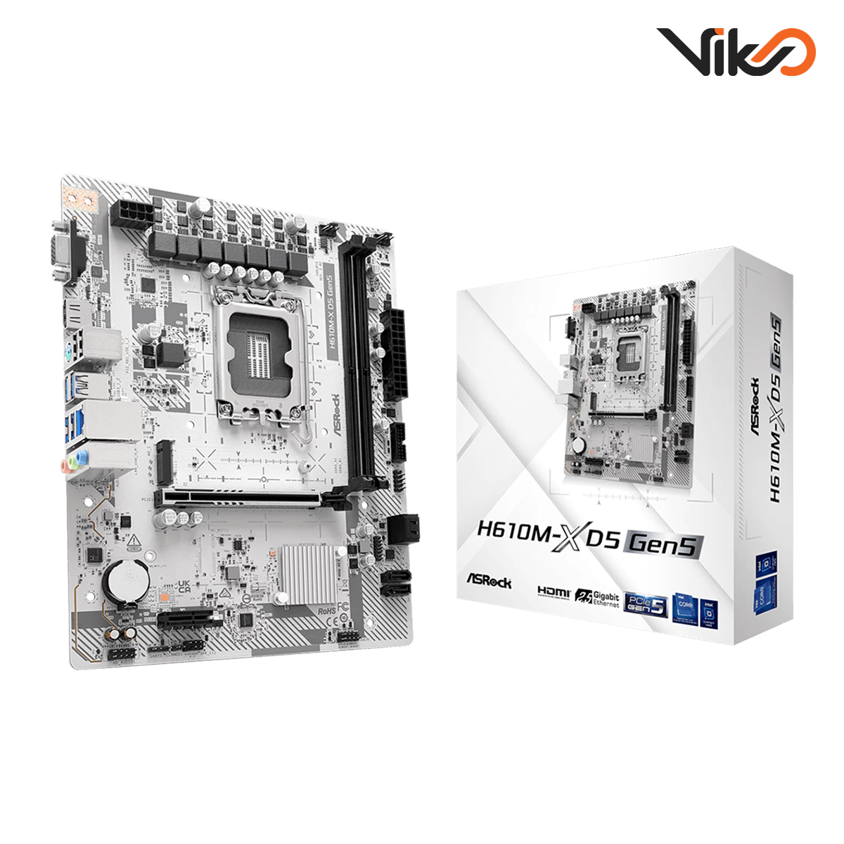 مادربرد ازراک مدل H610M-X D5 Gen5 (1)