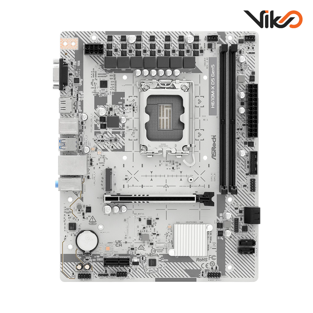 مادربرد ازراک مدل H610M-X D5 Gen5 (2)