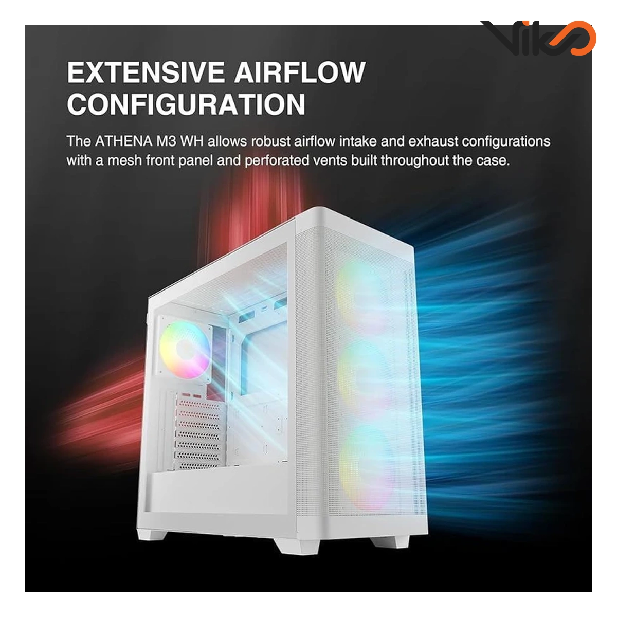 کیس گیم دیاس مدل ATHENA M3 WH