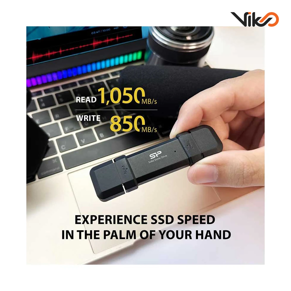 اس اس دی اکسترنال سیلیکون پاور مدل DS72 ظرفیت 1 ترابایت