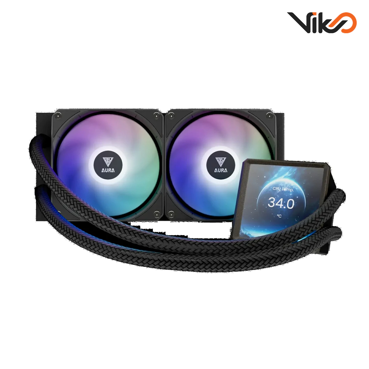 خنک کننده مایع پردازنده گیم دیاس مدل Aura GL240 LCD (2)