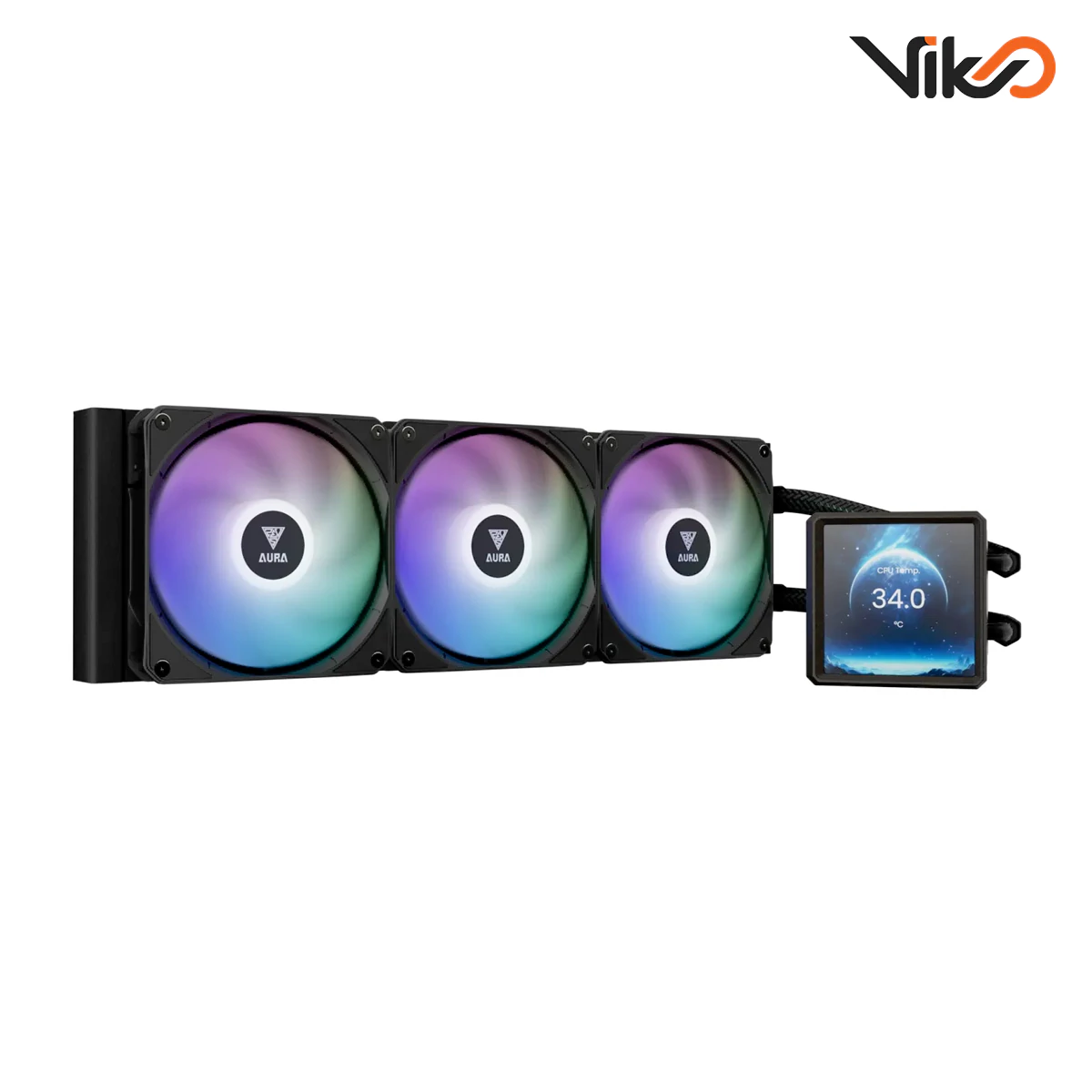 خنک کننده مایع پردازنده گیم دیاس مدل Aura GL360 LCD (1)