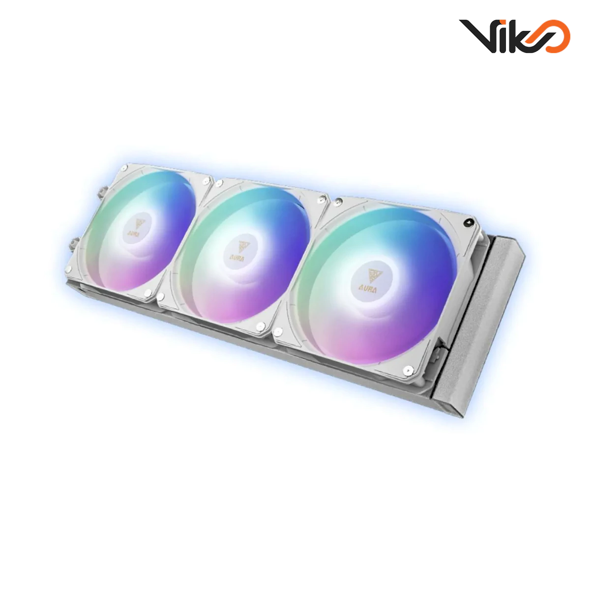 خنک کننده مایع پردازنده گیم دیاس مدل Aura GL360 LCD White (3)