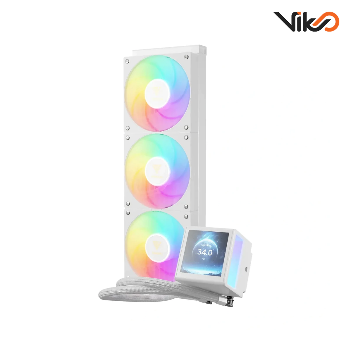 خنک کننده مایع پردازنده گیم دیاس مدل CHIONE P5-360 White (4)