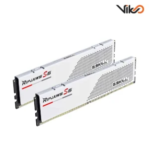 رم کامپیوتر DDR5 دو کاناله 5200 مگاهرتز CL40 جی اسکیل مدل Ripjaws S5 AMD EXPO White ظرفیت 48 گیگابایت