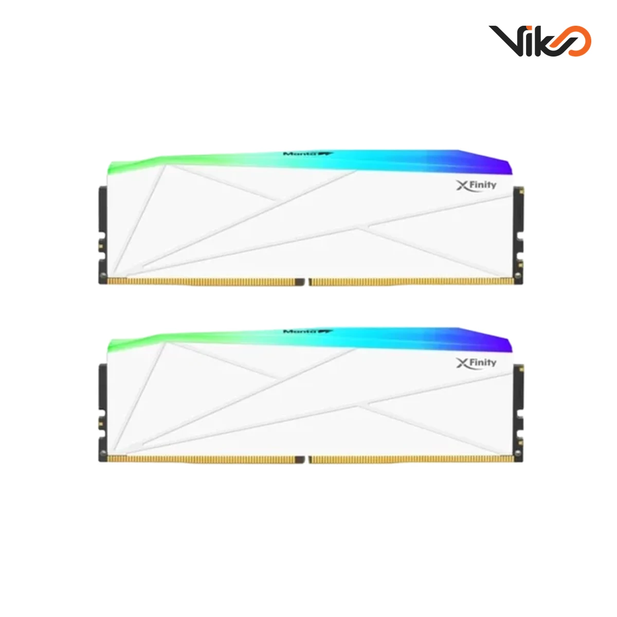 رم کامپیوتر DDR5 دو کاناله 5600 مگاهرتز CL36 وی کالر مدل Manta XFinity RGB AMD White ظرفیت 32 گیگابایت