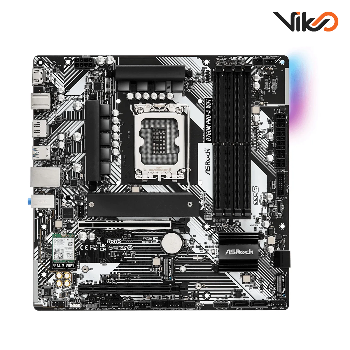 مادربرد ازراک مدل B760M Pro-A WiFi (2)