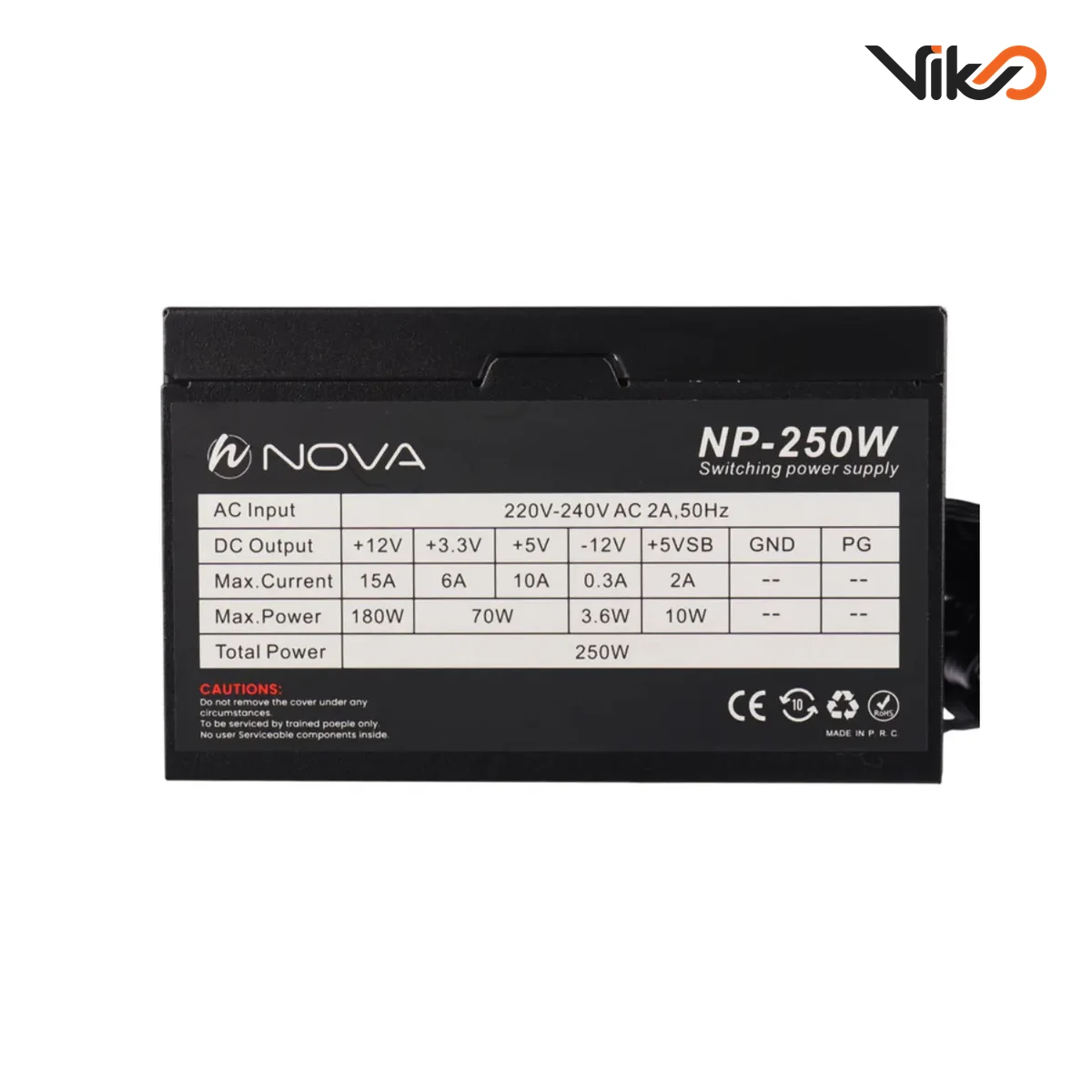 منبع تغذیه کامپیوتر نوا مدل NP-250W