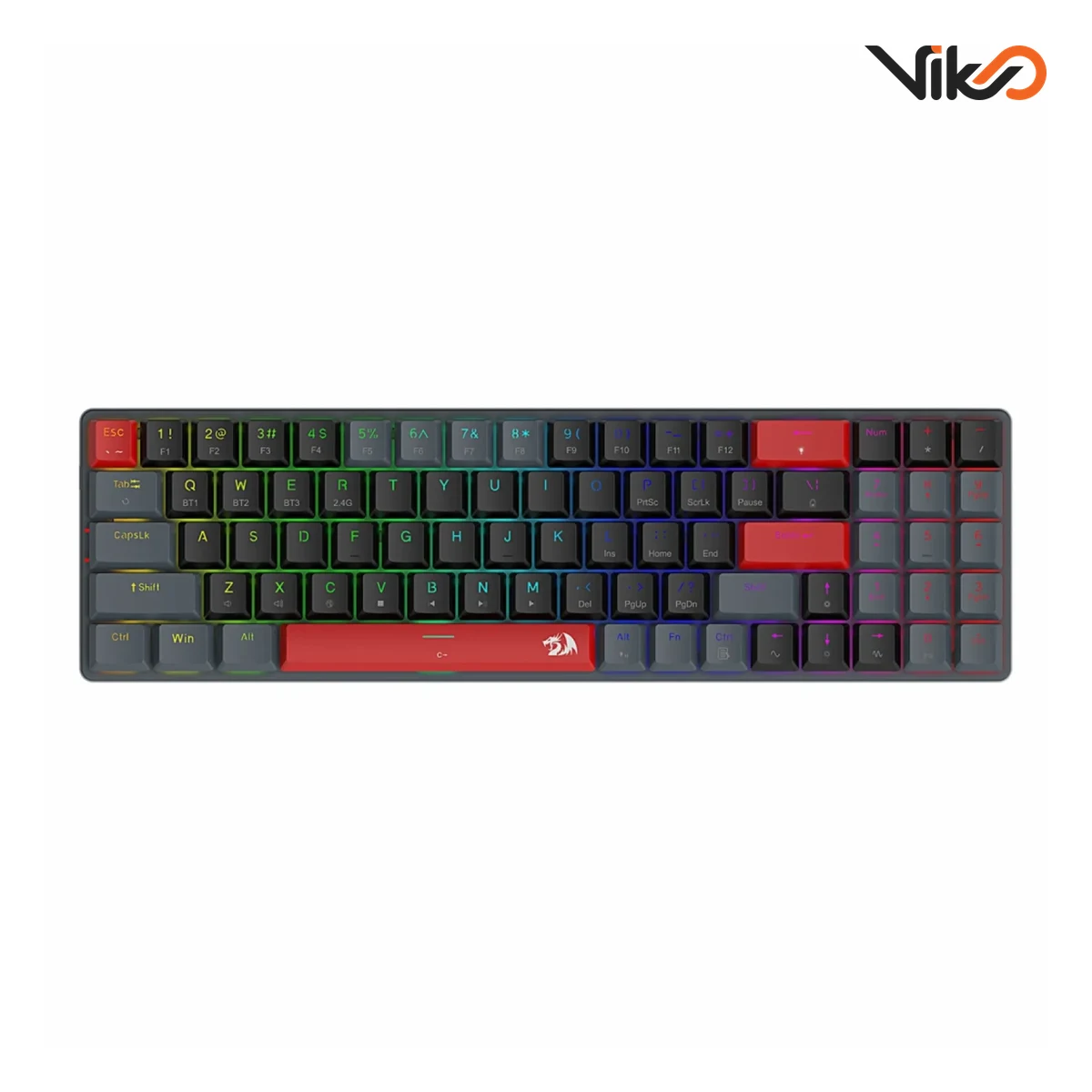 کیبورد بی سیم گیمینگ ردراگون مدل Ashe K626RBG RGB Pro