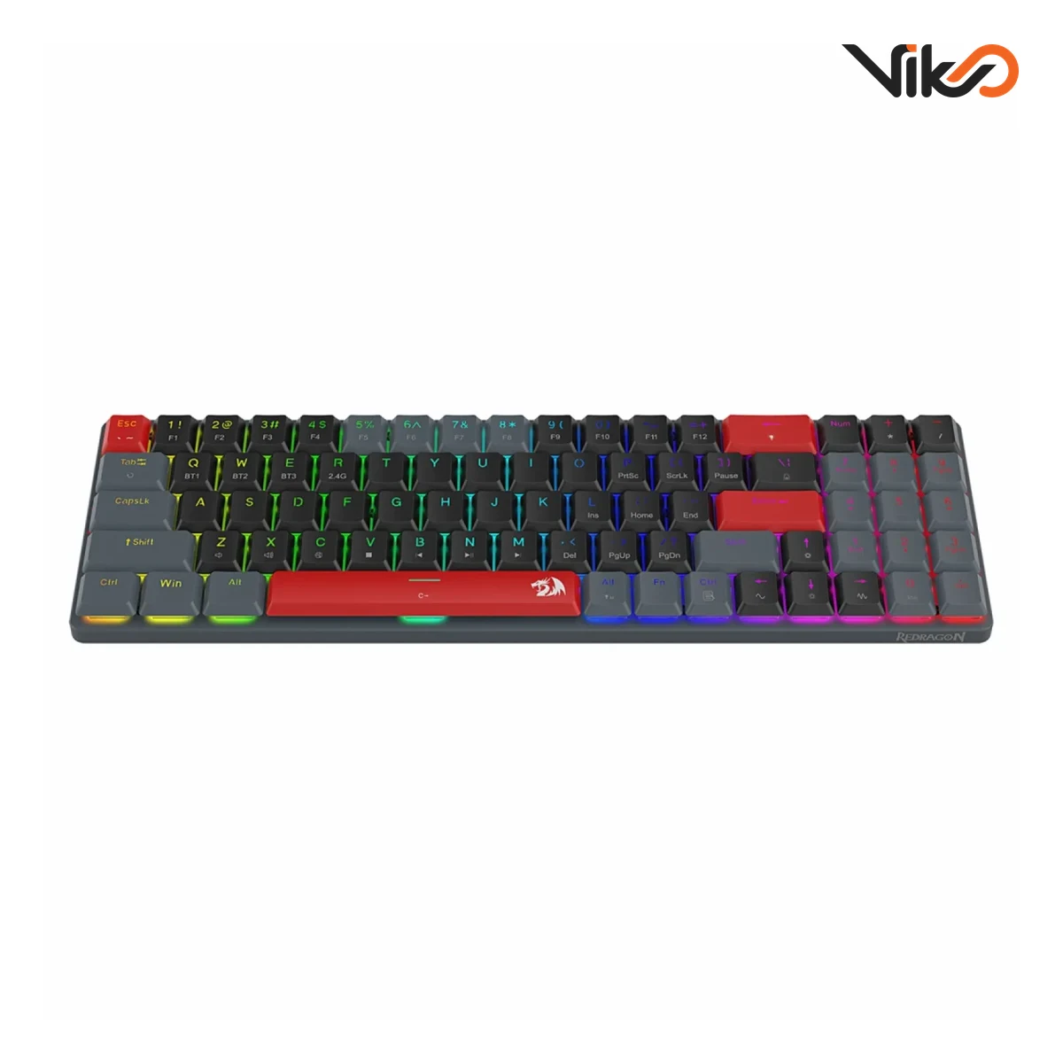 کیبورد بی سیم گیمینگ ردراگون مدل Ashe K626RBG RGB Pro