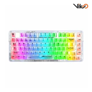 کیبورد بی سیم گیمینگ ردراگون مدل ELF K649 CT RGB white PRO