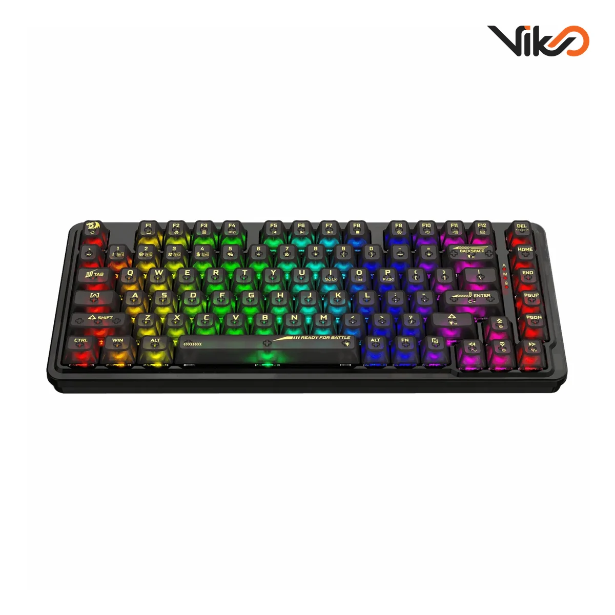 کیبورد بی سیم گیمینگ ردراگون مدل ELF K649 CT RGB Black PRO