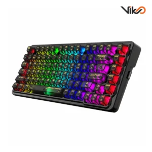 کیبورد بی سیم گیمینگ ردراگون مدل ELF K649 CT RGB Black PRO