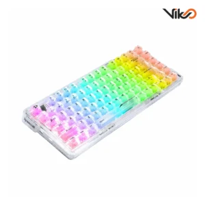 کیبورد بی سیم گیمینگ ردراگون مدل ELF K649 CT RGB white PRO