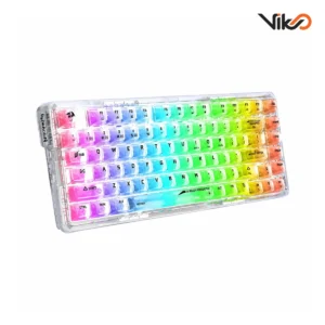 کیبورد بی سیم گیمینگ ردراگون مدل ELF K649 CT RGB white PRO