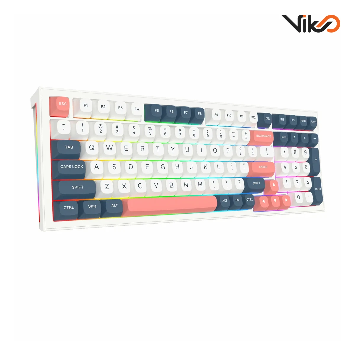 کیبورد بی سیم گیمینگ ردراگون مدل FLAMBERGE K723WBR RGB PRO