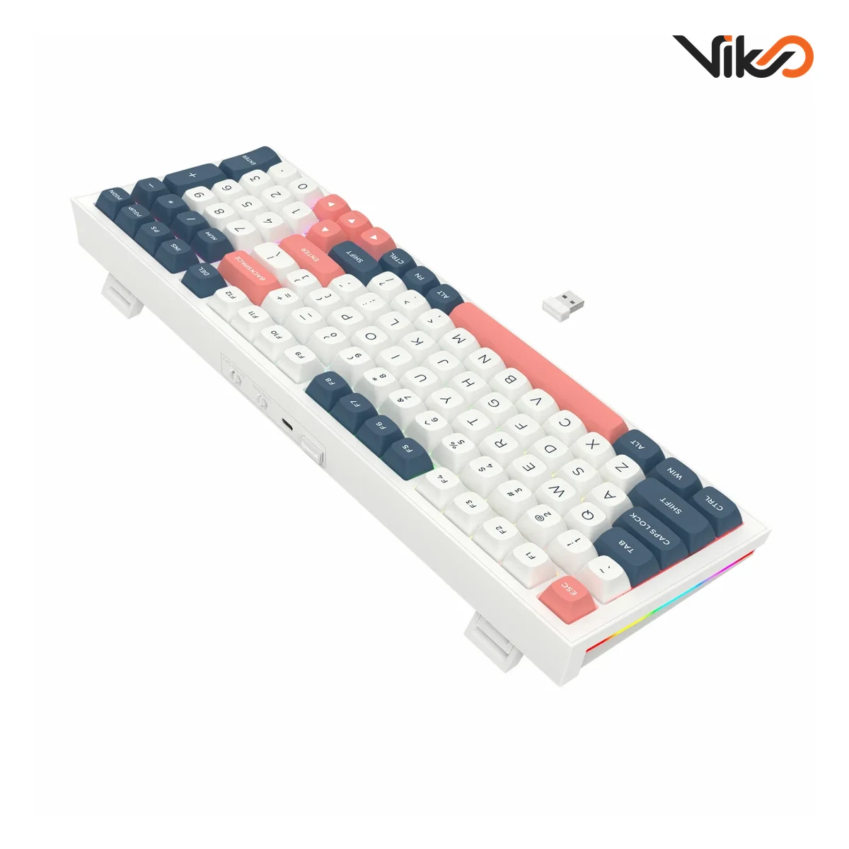 کیبورد بی سیم گیمینگ ردراگون مدل FLAMBERGE K723WBR RGB PRO