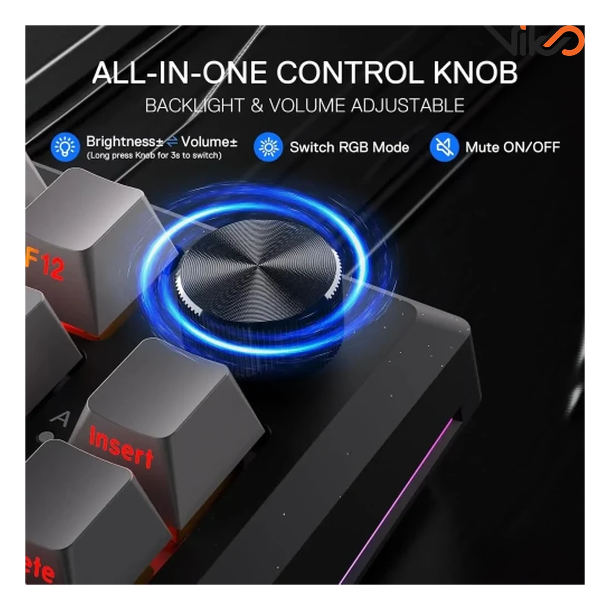 کیبورد بی سیم گیمینگ ردراگون مدل FREYJA K687GG RGB PRO