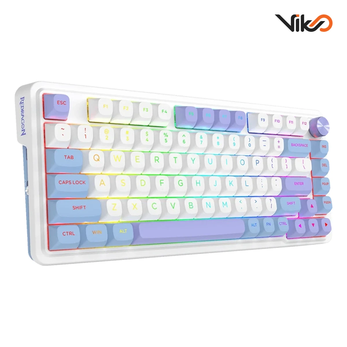 کیبورد بی سیم گیمینگ ردراگون مدل UCAL K673WBP-RGB MAX