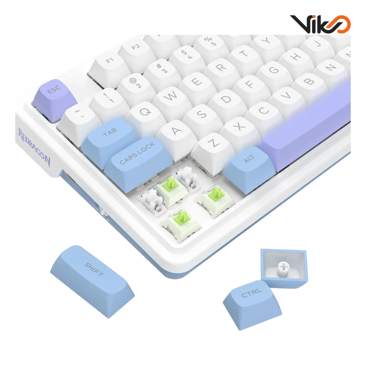 کیبورد بی سیم گیمینگ ردراگون مدل UCAL K673WBP-RGB MAX