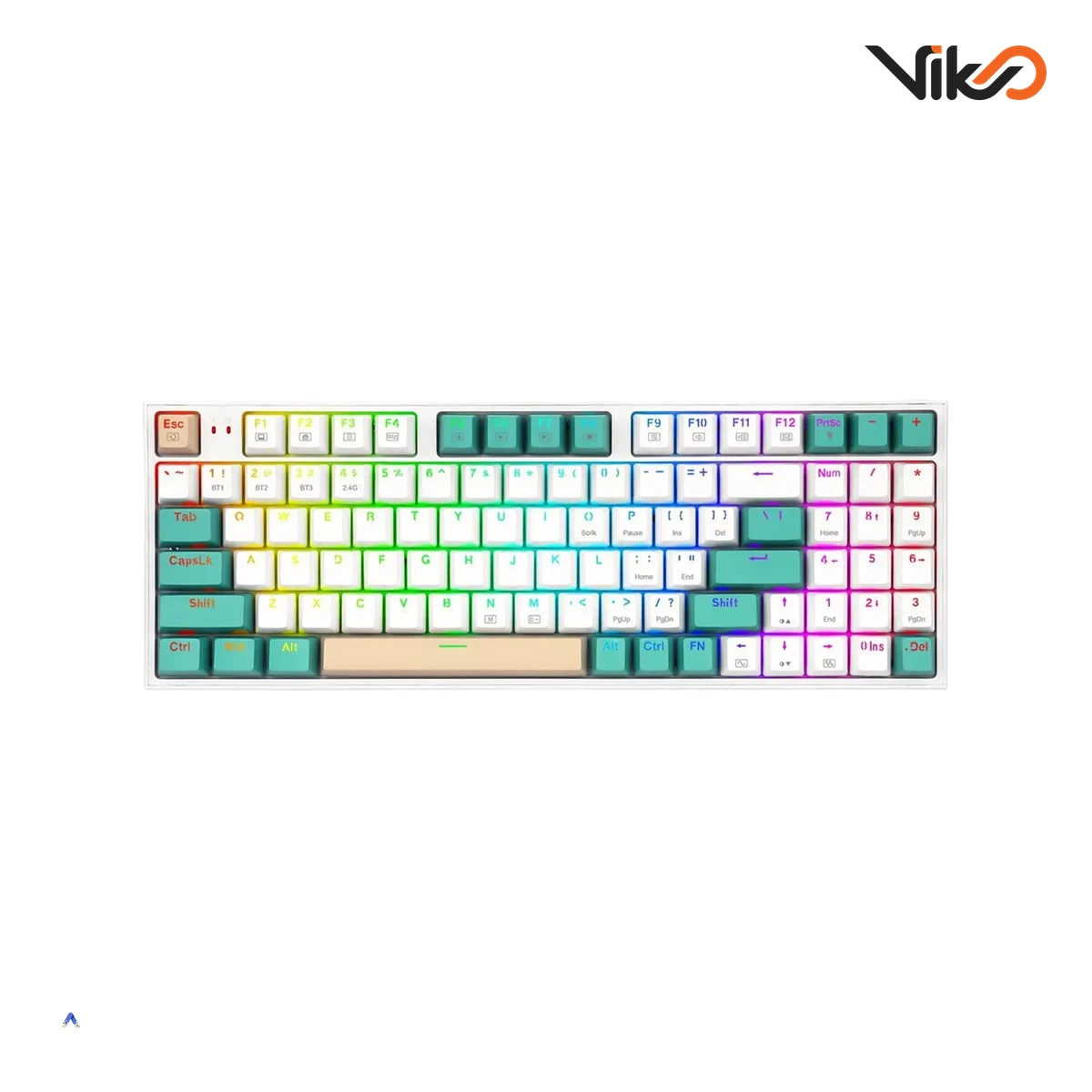 کیبورد بی سیم گیمینگ ردراگون مدل VEIGAR K643 WGC RGB PRO