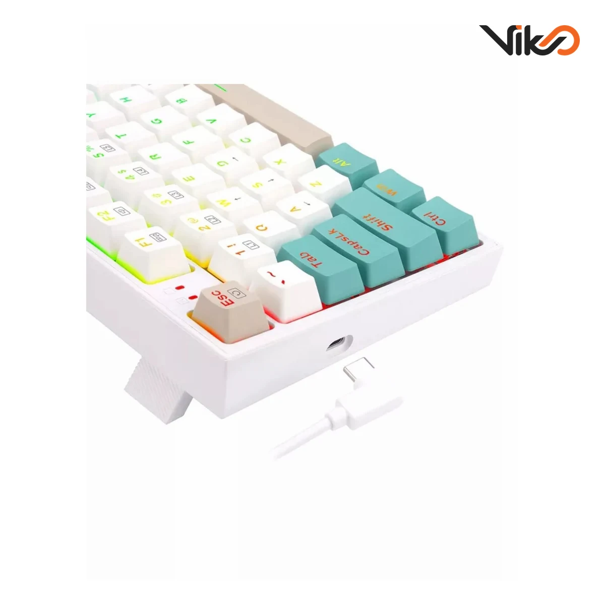 کیبورد بی سیم گیمینگ ردراگون مدل VEIGAR K643 WGC RGB PRO