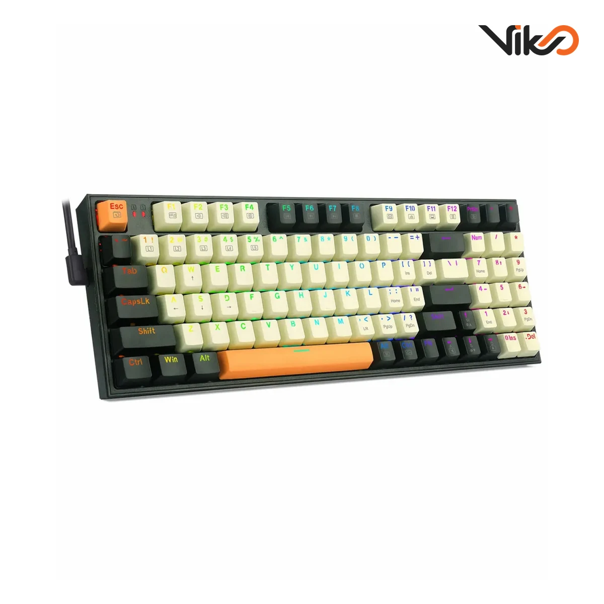 کیبورد بی سیم گیمینگ ردراگون مدل VEIGAR K643 WGC RGB PRO Black