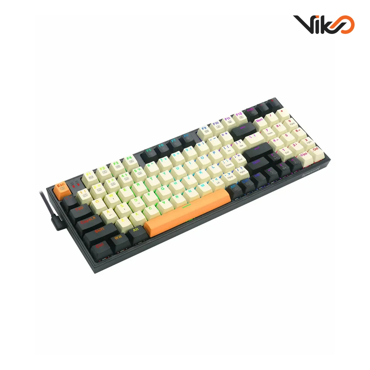 کیبورد بی سیم گیمینگ ردراگون مدل VEIGAR K643 WGC RGB PRO Black