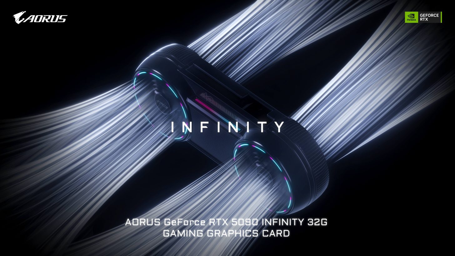 AORUS RTX 5090 Infinity از راه رسید؛ طراحی متفاوت با خنک‌کننده Hyperburst