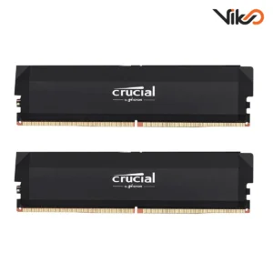 رم کامپیوتر DDR5 دو کاناله 6400 مگاهرتز CL38 کروشیال مدل Pro ظرفیت 32 گیگابایت