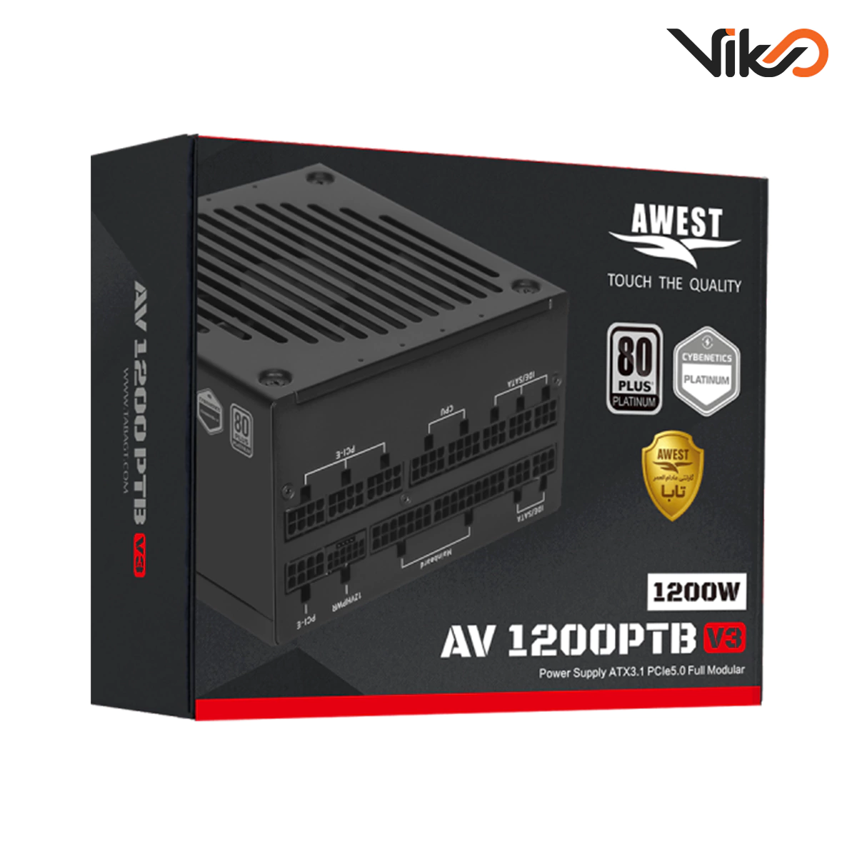 منبع تغذیه کامپیوتر اوست مدل AV1200-PTB V3 (2)