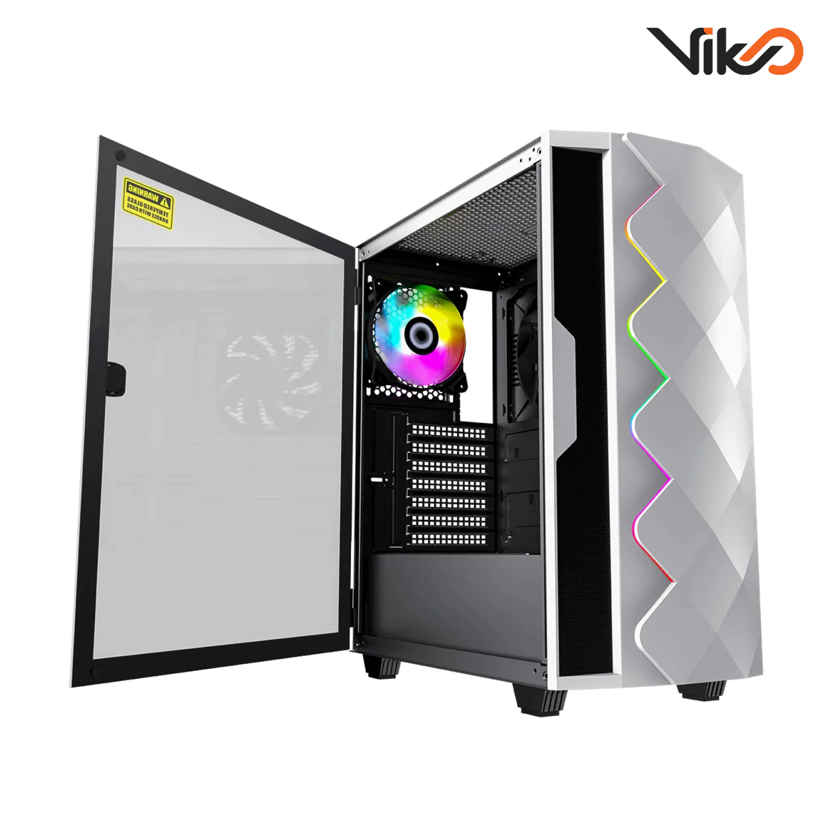 کیس گیم مکس مدل Diamond CP White (4)