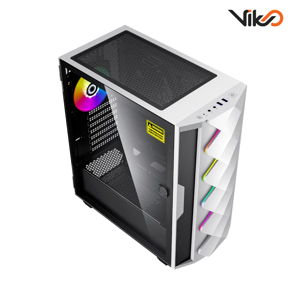 کیس گیم مکس مدل Diamond CP White (5)