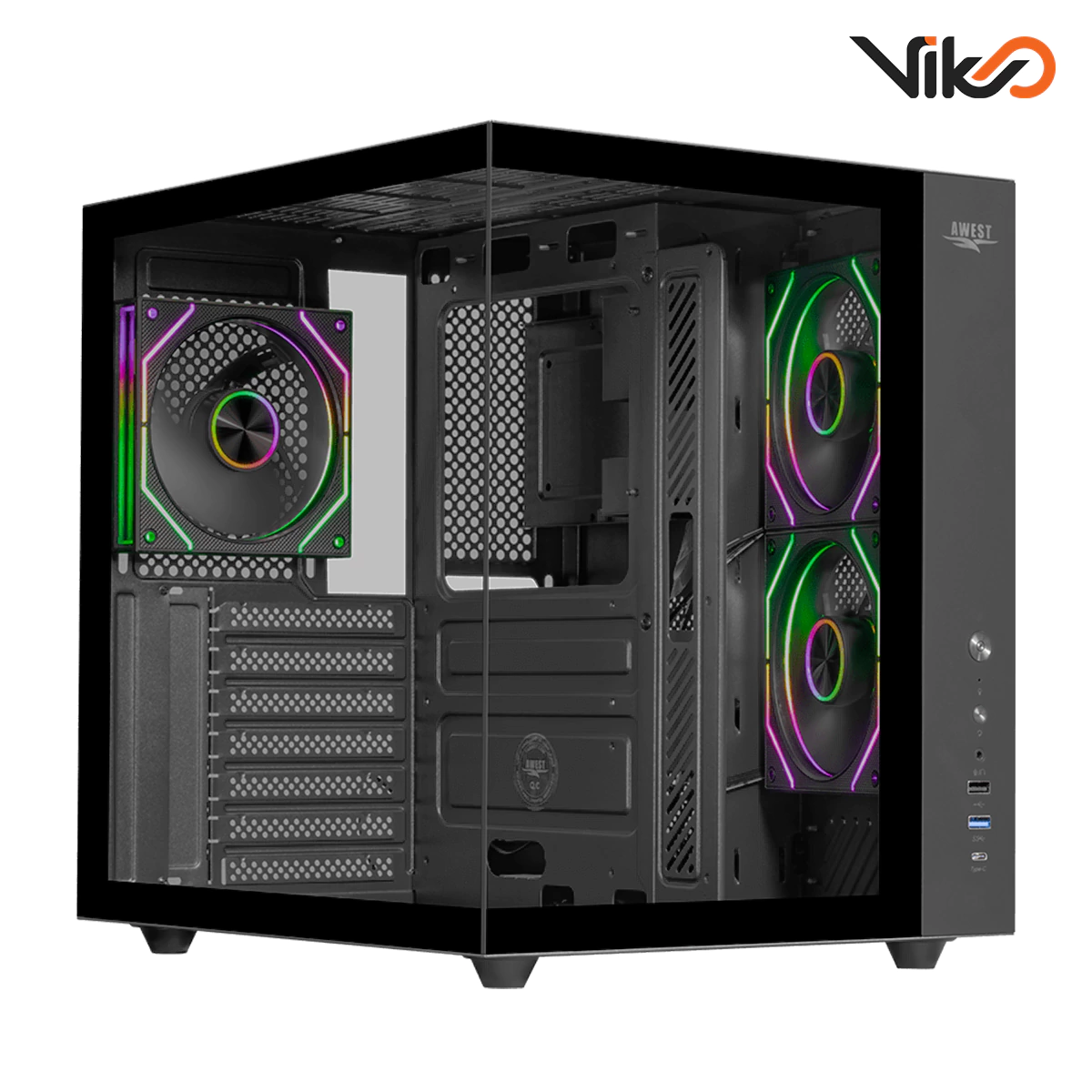 کیس گیمینگ اوست مدل AQ15-B (1)
