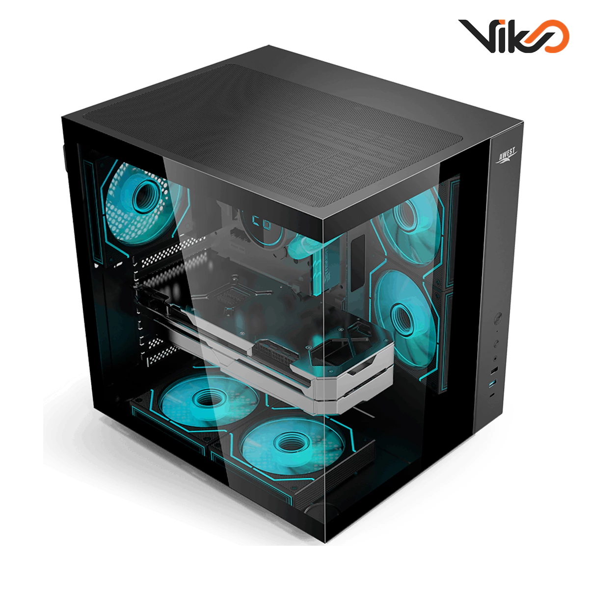 کیس گیمینگ اوست مدل AQ15-B (6)