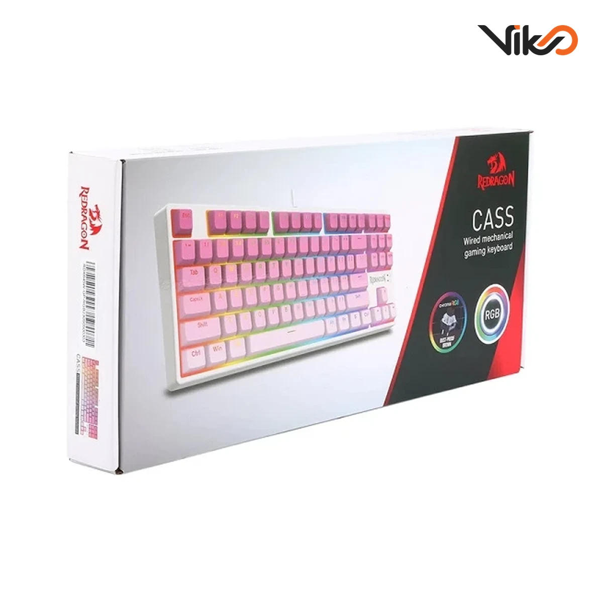 کیبورد گیمینگ ردراگون CASS K645 W-GB RGB