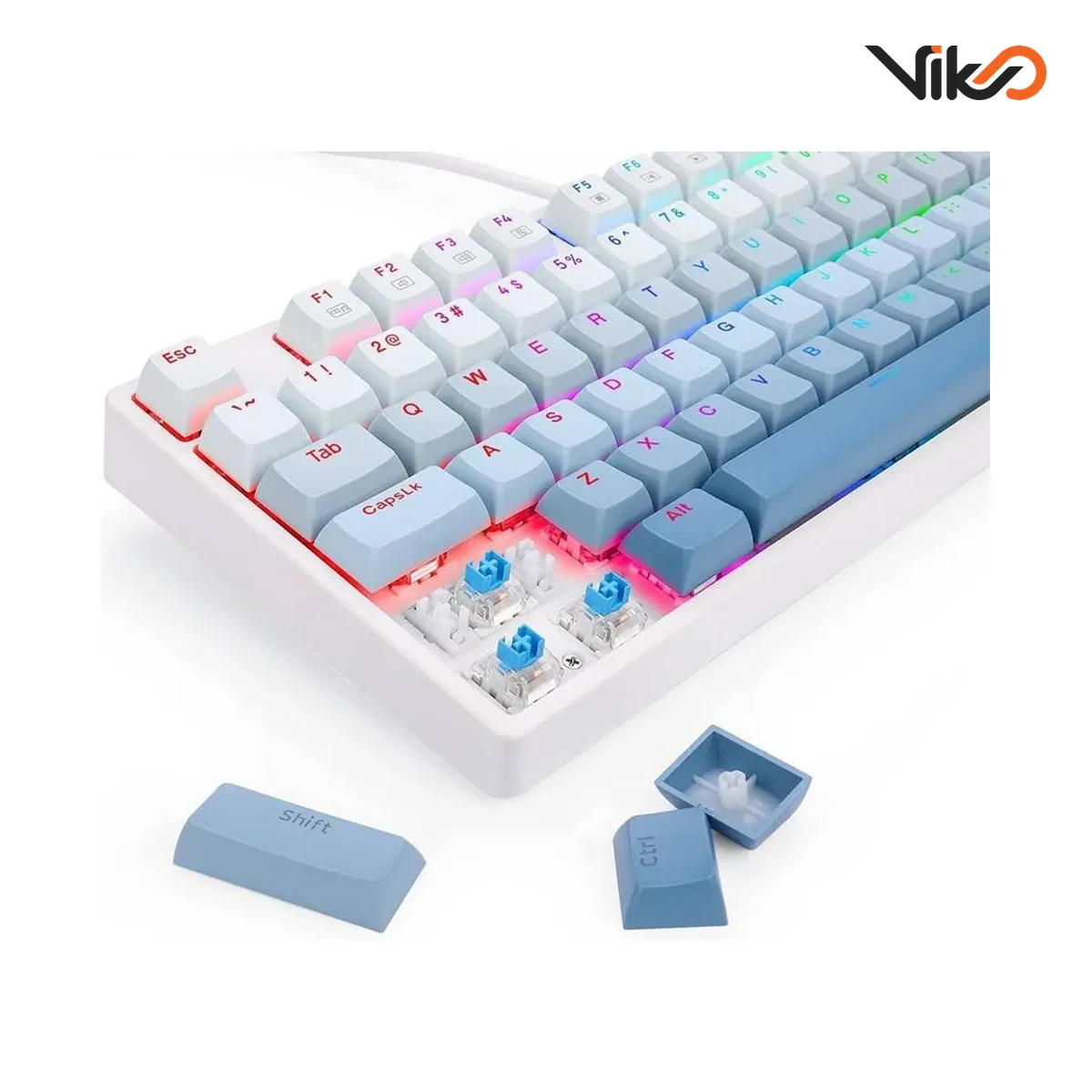 کیبورد گیمینگ ردراگون CASS K645 W-GB RGB