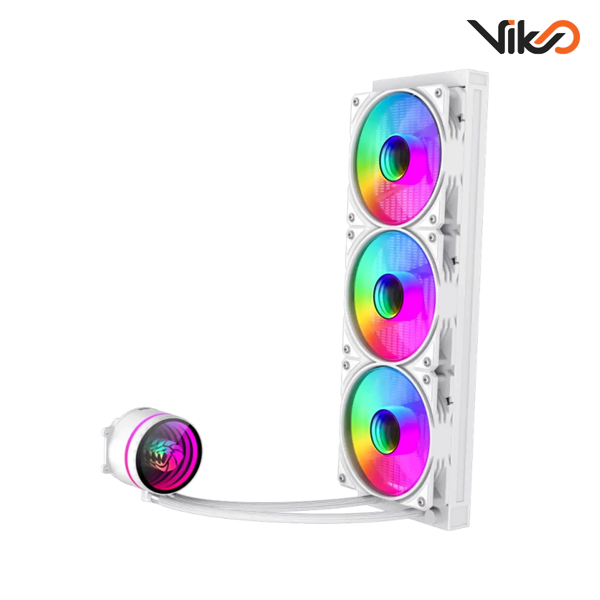 خنک کننده مایع پردازنده گیم مکس مدل IceBurg 360 Infinity White (3)