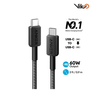 کابل شارژ USB-C به USB-C انکر مدل A81F5 طول 0.9 متر