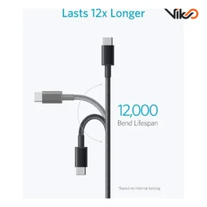 کابل شارژ USB-C به USB-A انکر مدل A8173 طول 1.8 متر