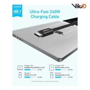 کابل شارژ USB-C به USB-C انکر مدل A8060 طول 2 متر