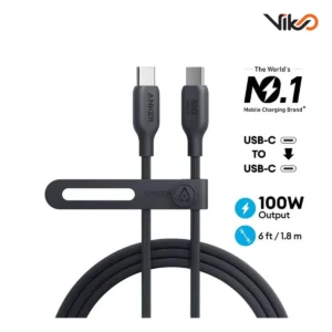 کابل شارژ USB-C به USB-C انکر مدل A80F2 طول 1.8 متر