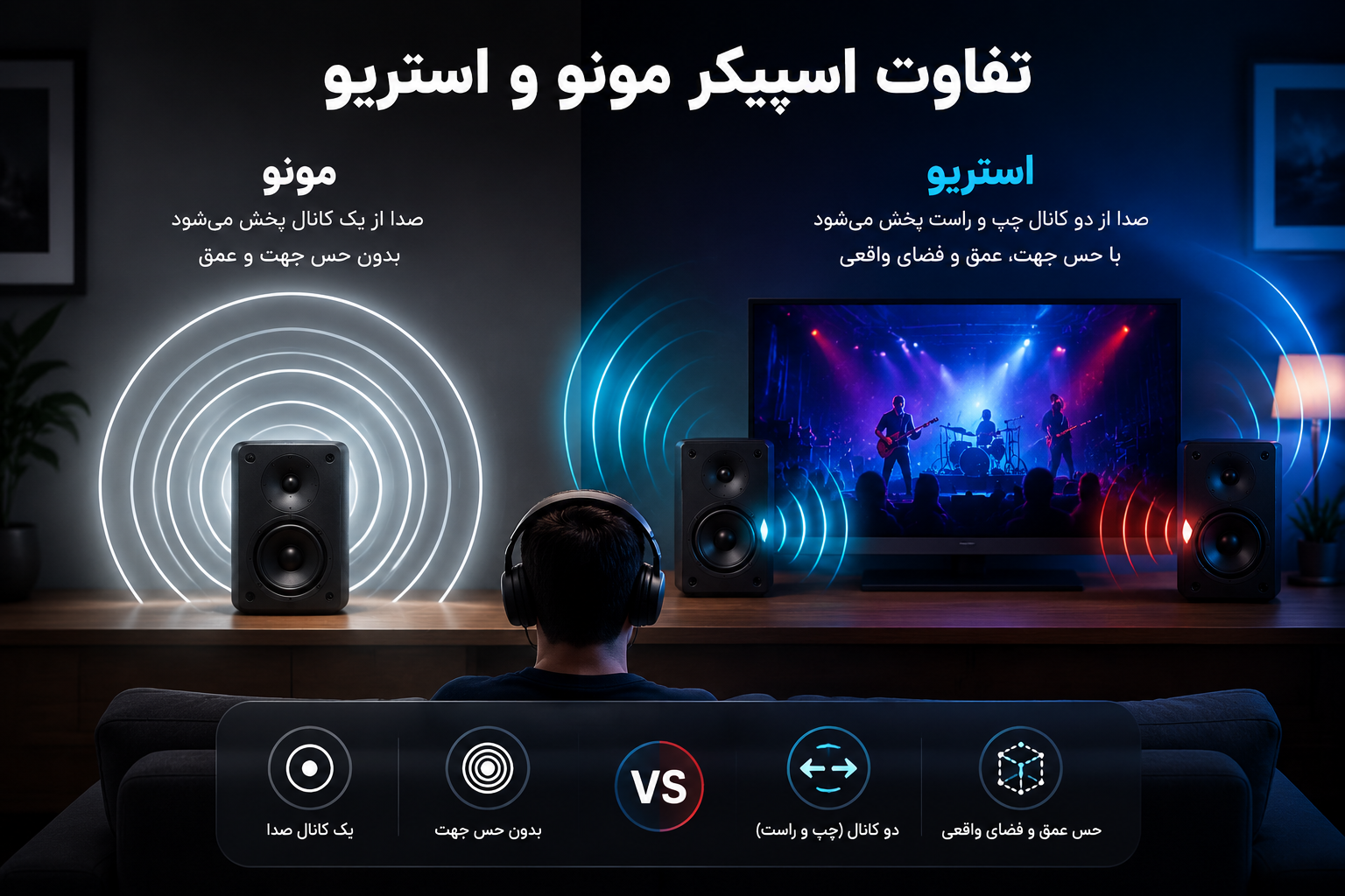 فرق اسپیکر مونو و استریو