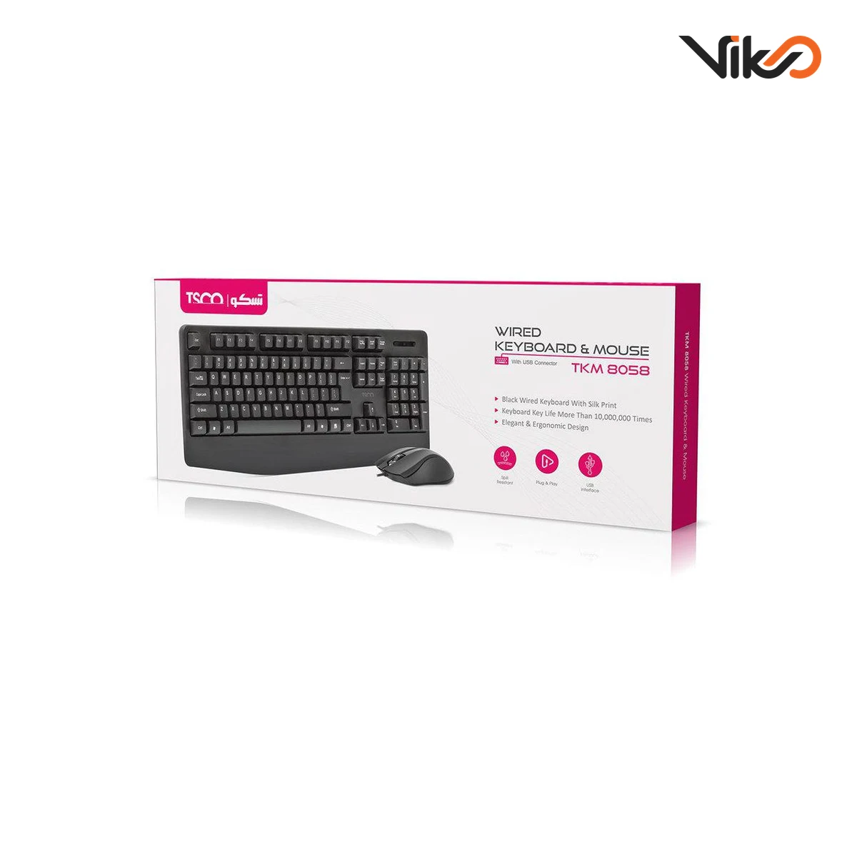 ماوس و کیبورد تسکو مدل TKM 8058