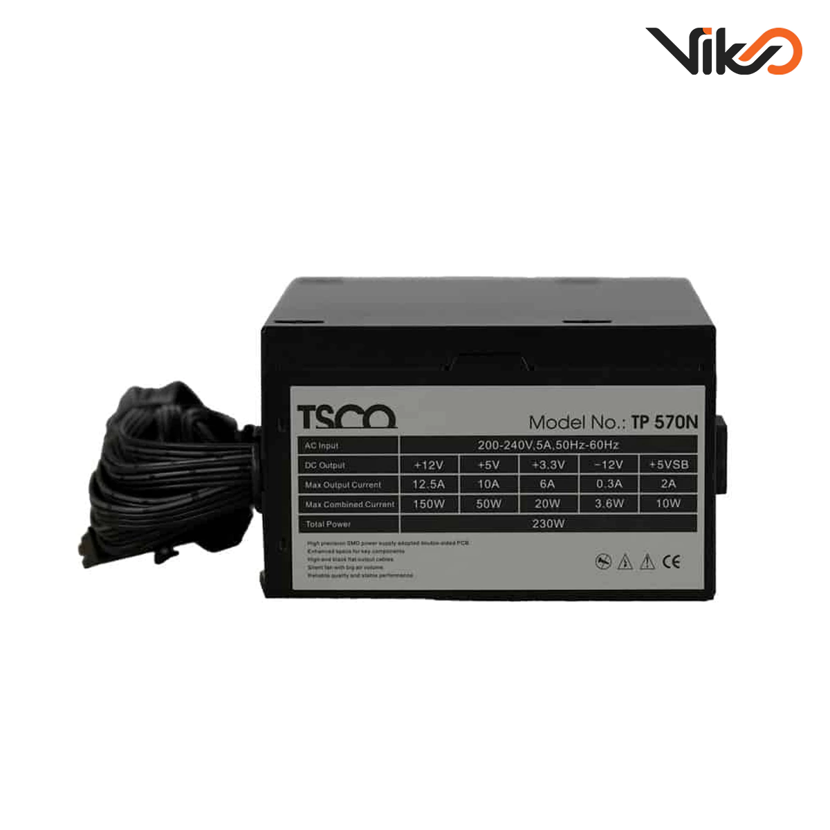 منبع تغذیه کامپیوتر تسکو مدل TP 570N (5)
