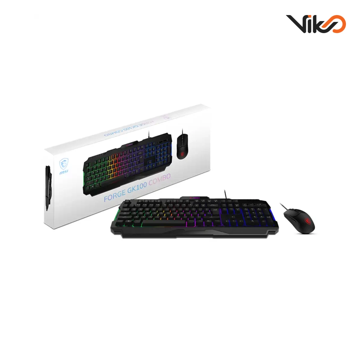 ماوس و کیبورد گیمینگ ام اس آی مدل FORGE GK100 COMBO
