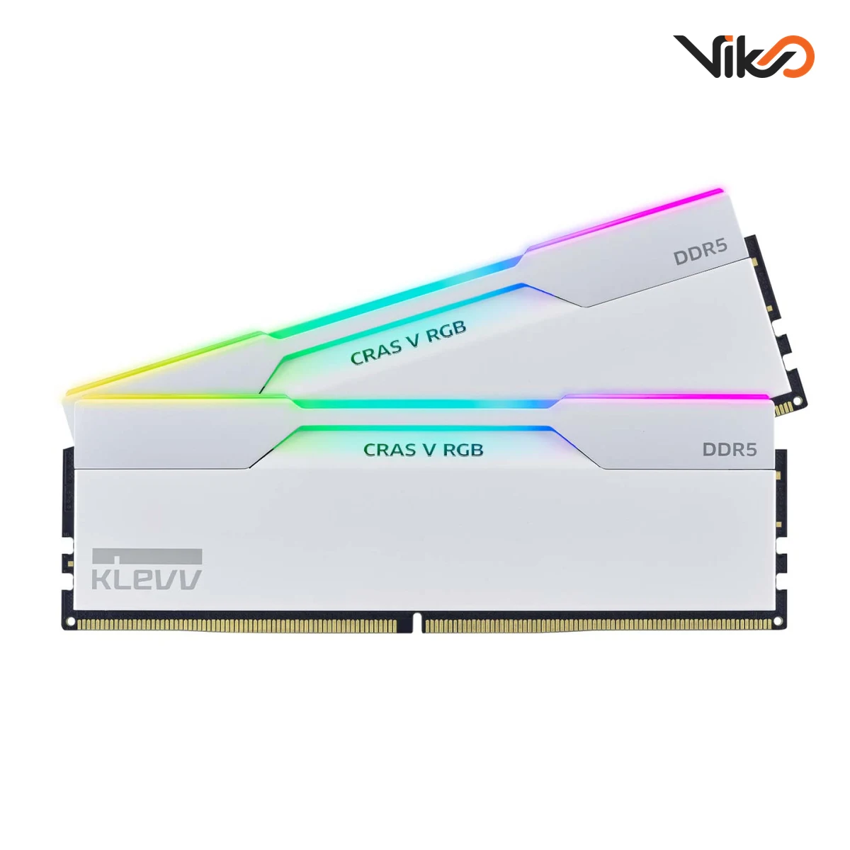 رم کامپیوتر DDR5 دو کاناله CL34 کلو مدل CRAS V White RGB