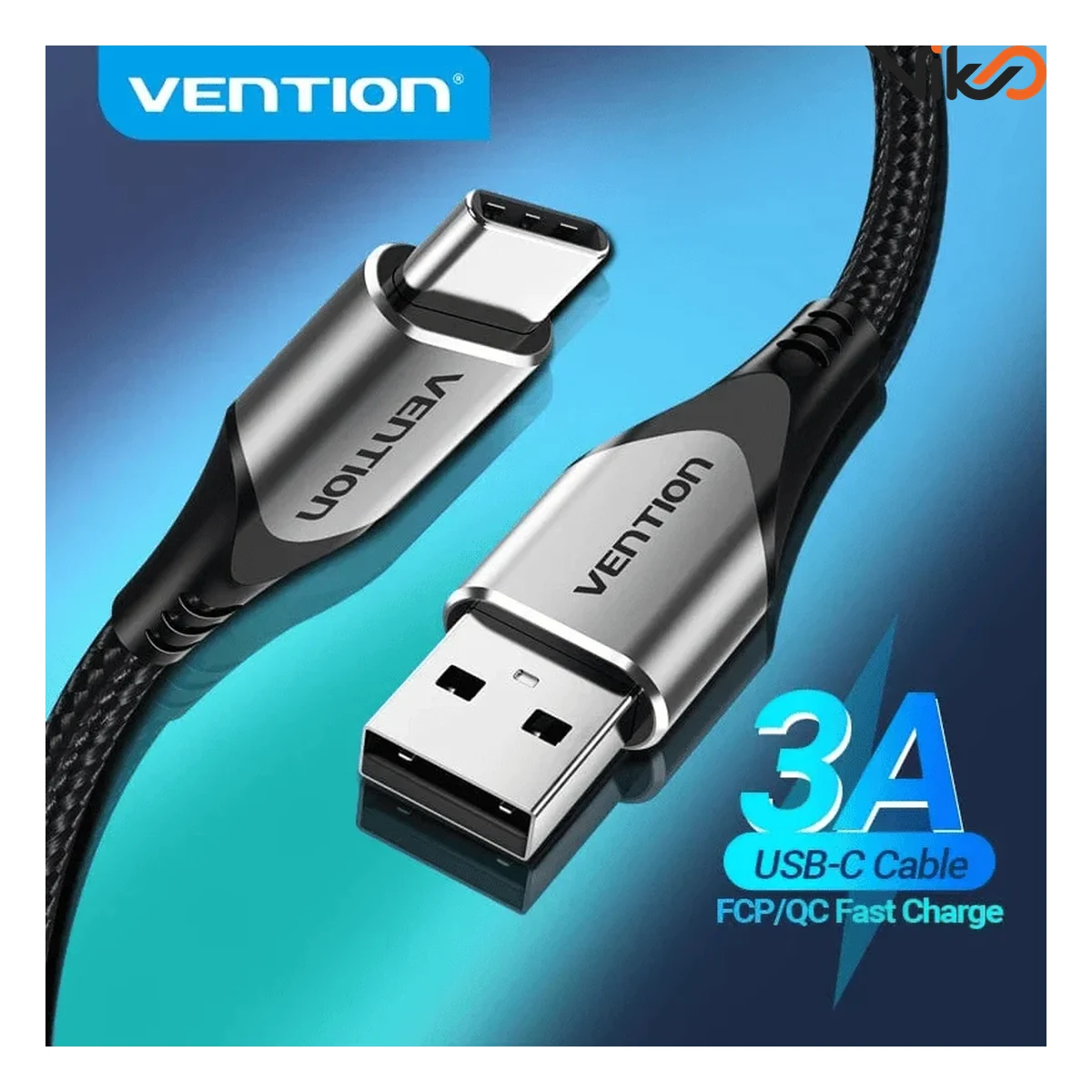 کابل شارژ USB-C to USB-A ونشن مدل CODHH طول 2 متر