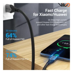 کابل شارژ USB-C to USB-A ونشن مدل COFHH طول 2 متر